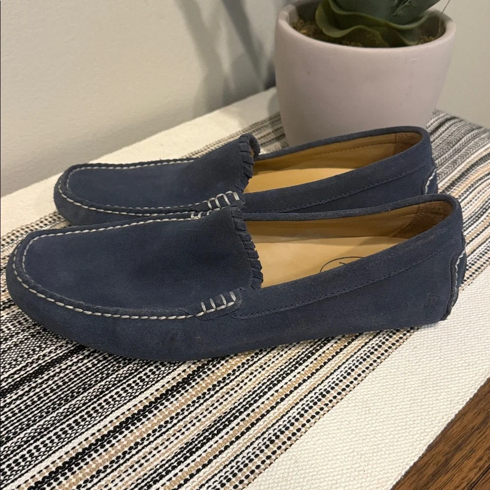 Jack‎ Rogers Men's Blue Suede Loafer Slip on Shoe - Size 7